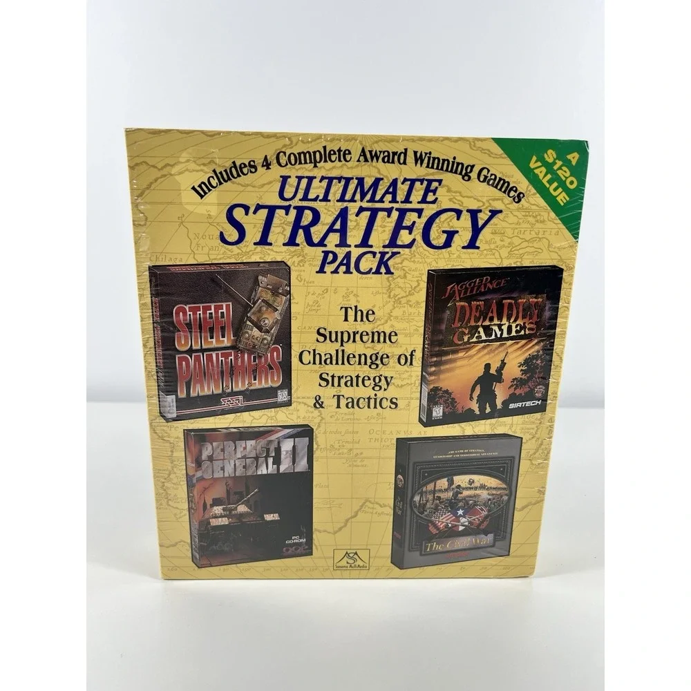 Sonoma Computer Wargame Ultimate Strategy Pack 4 Games ~ CD-ROM MS-DOS